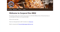 Desktop Screenshot of corporaldeebbq.com
