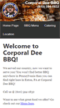 Mobile Screenshot of corporaldeebbq.com